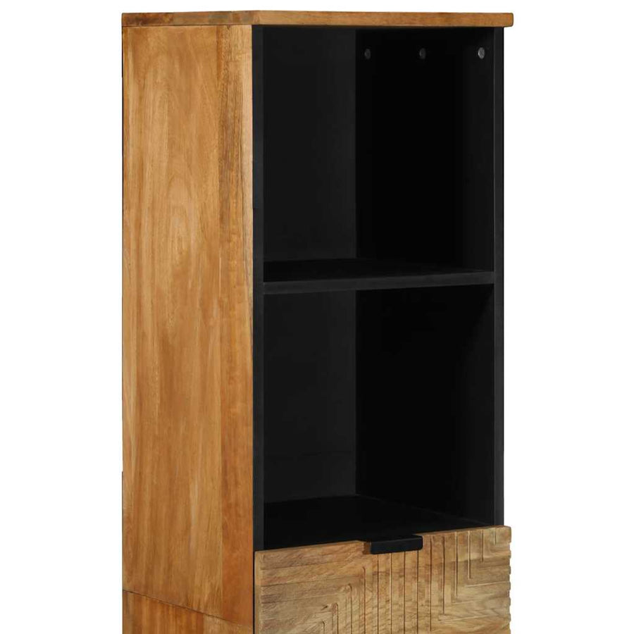 Badkamerkast 38x33x160 cm massief mango bruin