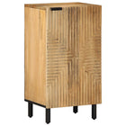 Dressoir massief mangohout 40x33x75 cm bruin