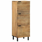 Bijzetkast massief mango 40x33x110 cm bruin