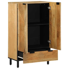 Hoge Kast 60X33X100 Cm Massief Mango