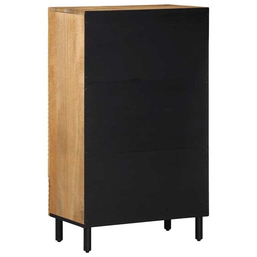 Hoge Kast 60X33X100 Cm Massief Mango