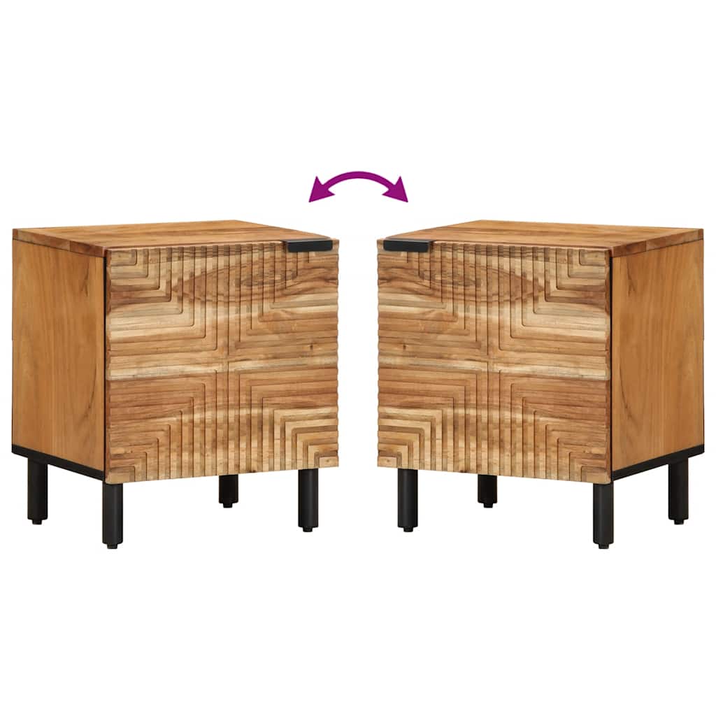 Nachtkastje 40x33x46 cm Massief hout Acacia