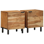 Bedside tables 2 pcs 40x33x46 cm Solid acacia wood
