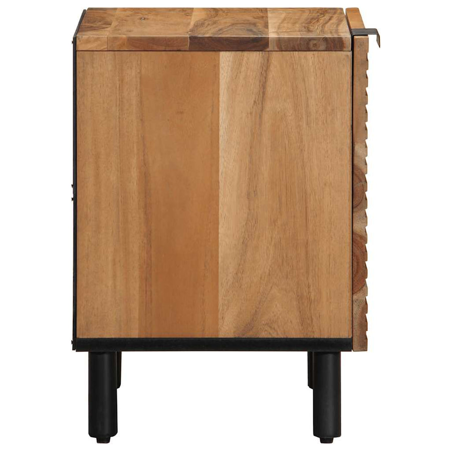 Nachtkastjes 2 stuks 40x33x46 cm Massief hout Acacia