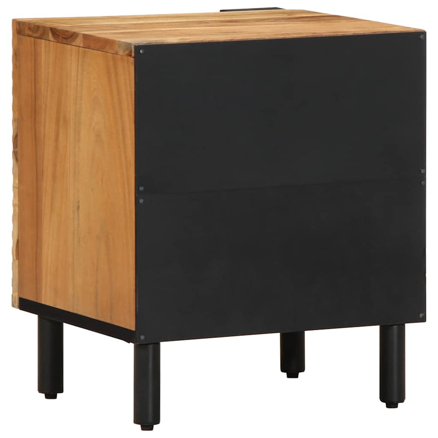 Nachtkastjes 2 stuks 40x33x46 cm Massief hout Acacia