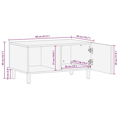 Salontafel 80x50x40 cm Massief Acaciahout