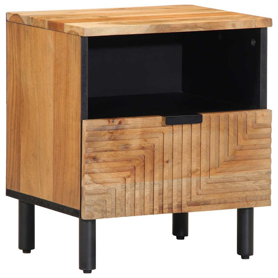 Nachtkastjes 2 stuks 40x33x46 cm Massief hout Acacia
