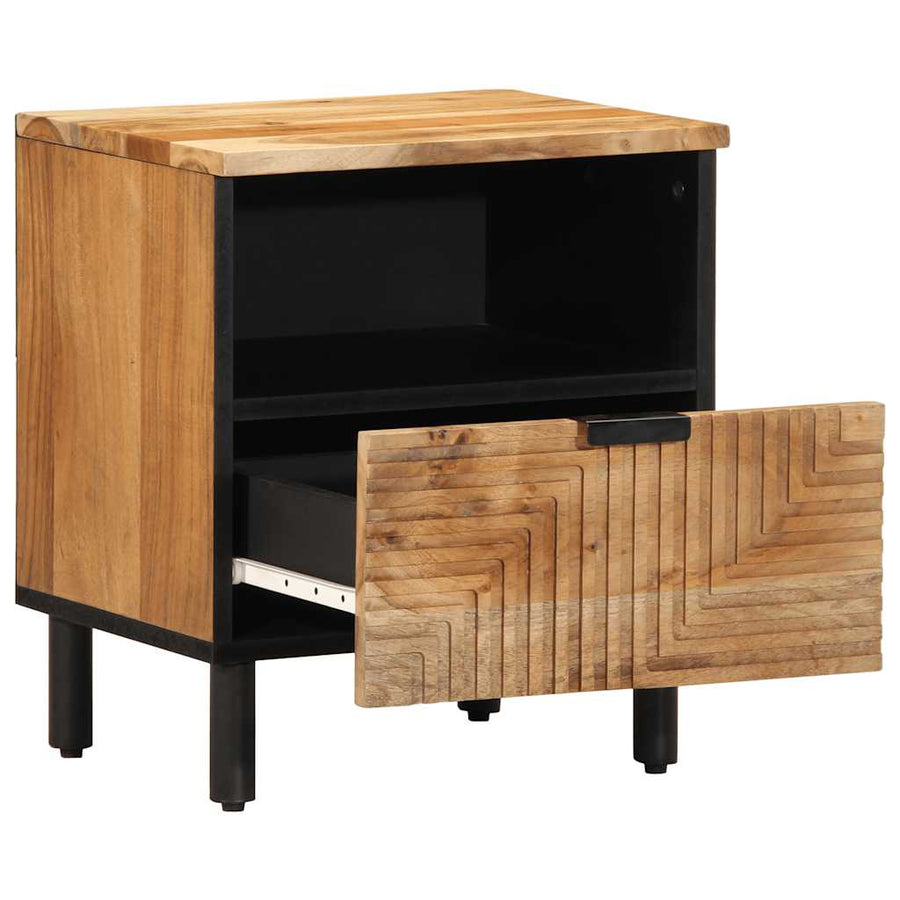 Nachtkastjes 2 stuks 40x33x46 cm Massief hout Acacia