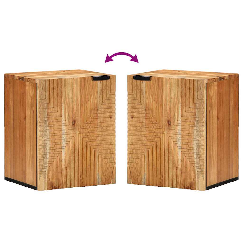 Badkamer Hangkast Bruin 38 x 33 x 48 cm Massief Mango Hout