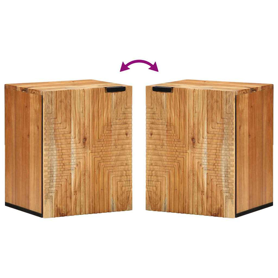 Badkamer Hangkast Bruin 38 x 33 x 48 cm Massief Mango Hout
