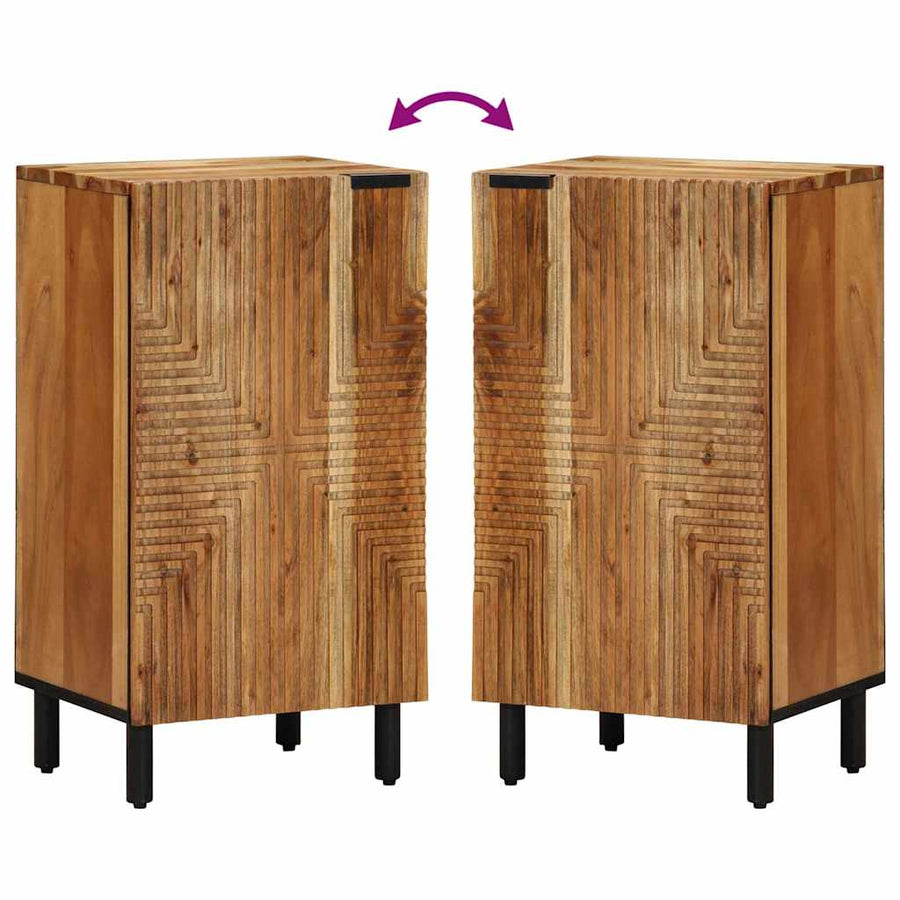 Dressoir met plank Bruin 40 x 33,5 x 75 cm Massief Mango Hout