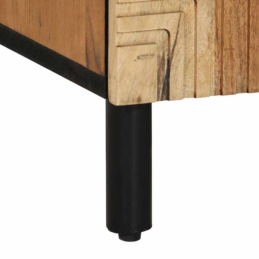 Dressoir met plank Bruin 90 x 33 x 75 cm Massief Mango Hout