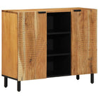 Dressoir massief mango hout bruin 90x33x75 cm