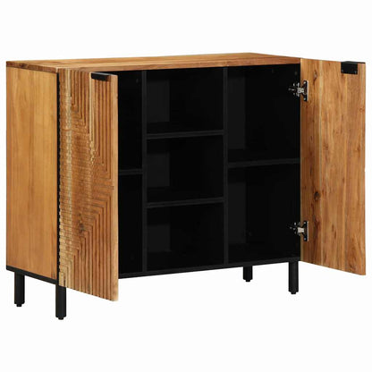 Dressoir met plank Bruin 90 x 33 x 75 cm Massief Mango Hout