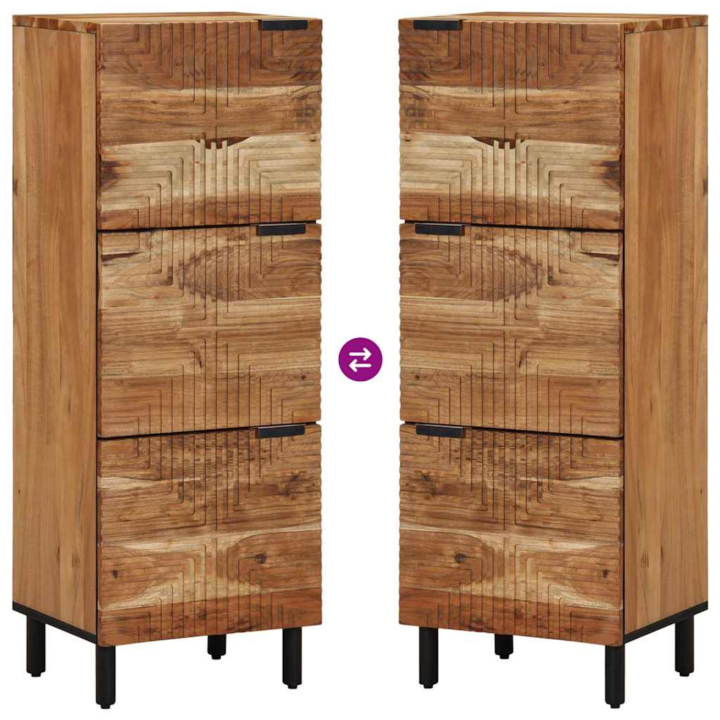 Hoge kast met plank Bruin 40 x 33,5 x 110 cm Massief Mango Hout