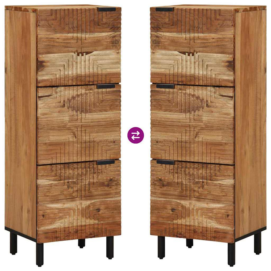 Hoge kast met plank Bruin 40 x 33,5 x 110 cm Massief Mango Hout