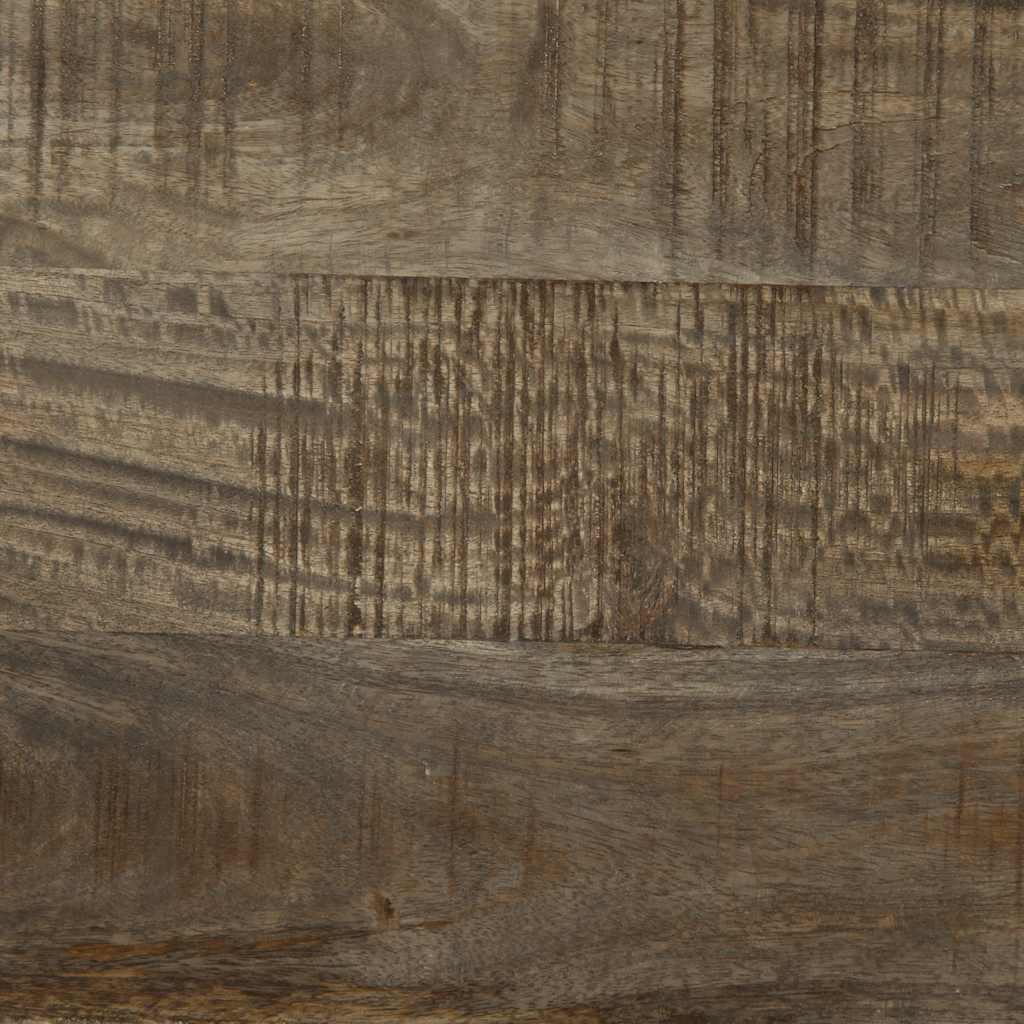 Nachtkastjes 2 st 40x33x46 cm massief mangohout lichtgrijs