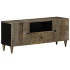 TV cabinet 105x33.5x46 cm solid mango wood light grey