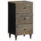 Dressoir 40x33x75 cm massief mangohout zwart