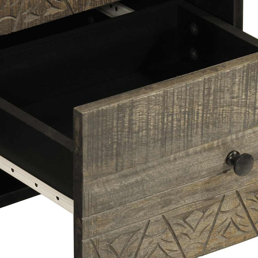 Dressoir 40x33x75 cm massief mangohout