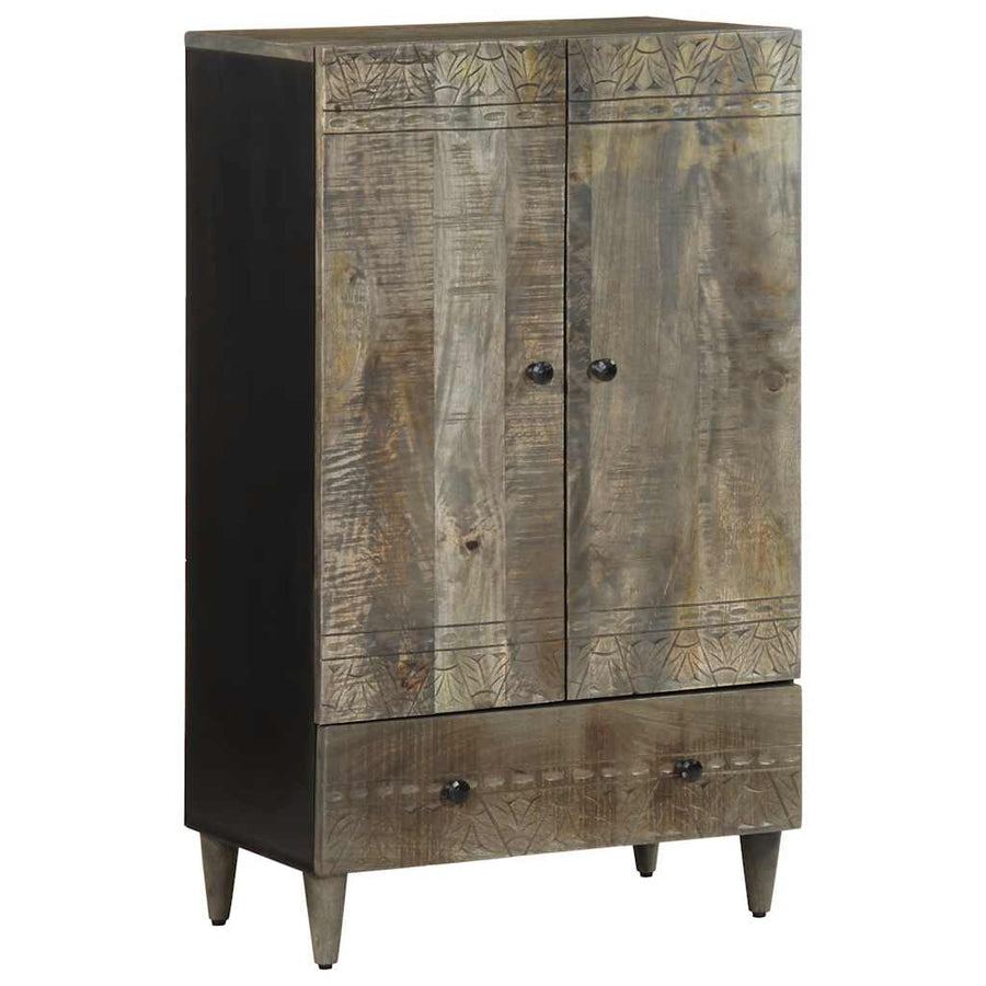 Hoge kast 60x33x110 cm massief mangohout