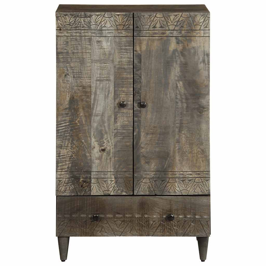 Hoge kast 60x33x110 cm massief mangohout
