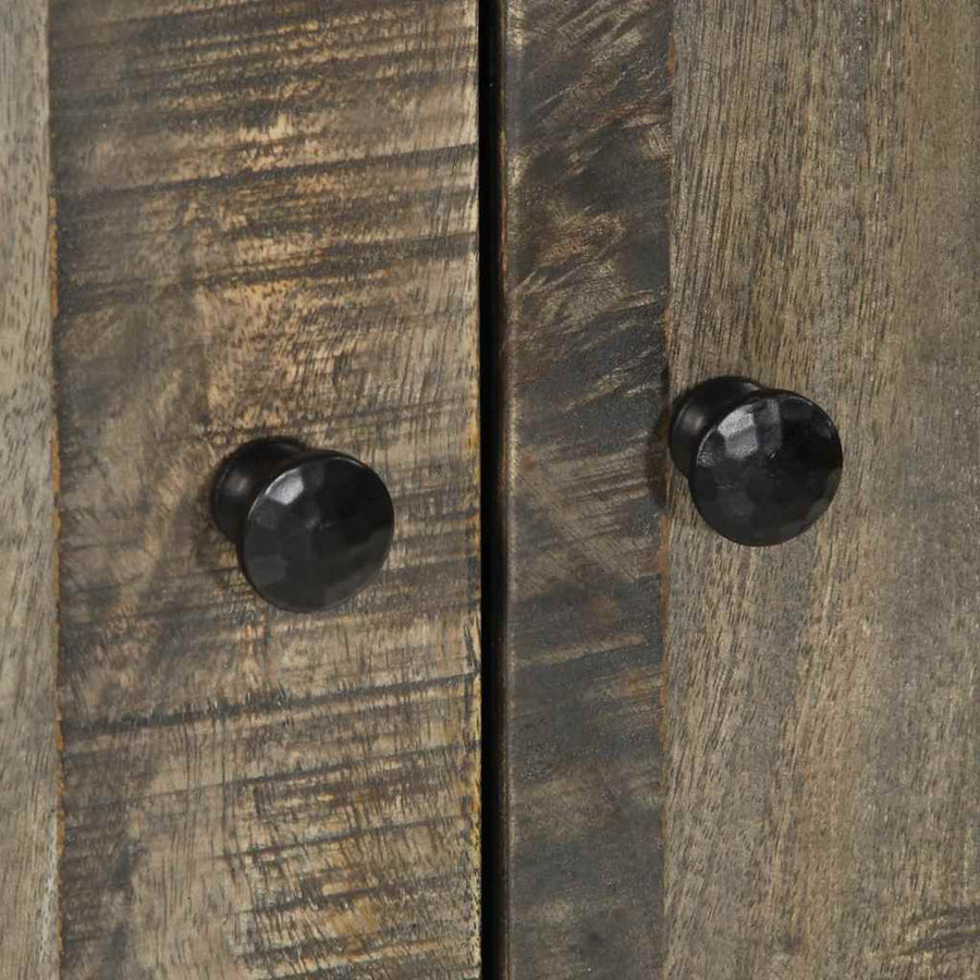 Hoge kast 60x33x110 cm massief mangohout