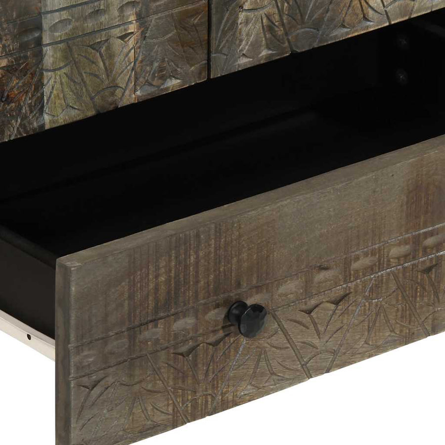 Hoge kast 60x33x110 cm massief mangohout