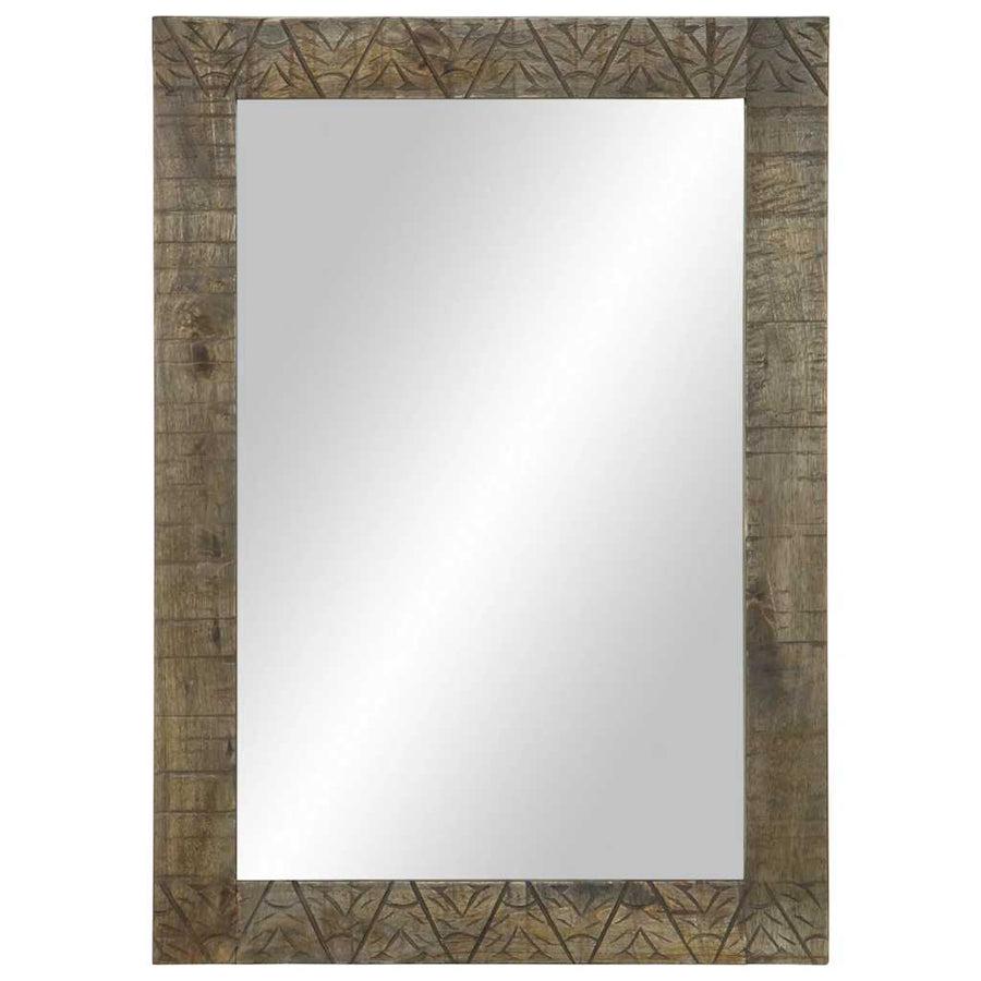 Badkamerspiegel 50x2,5x70 cm massief mangohout