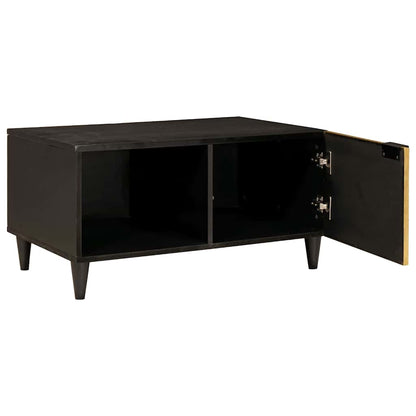 Salontafel Zwart en Goud 80 x 50 x 40 cm