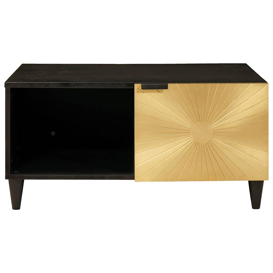 Salontafel Zwart en Goud 80 x 50 x 40 cm