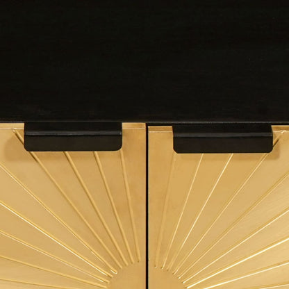 Salontafel Zwart en Goud 80 x 50 x 40 cm