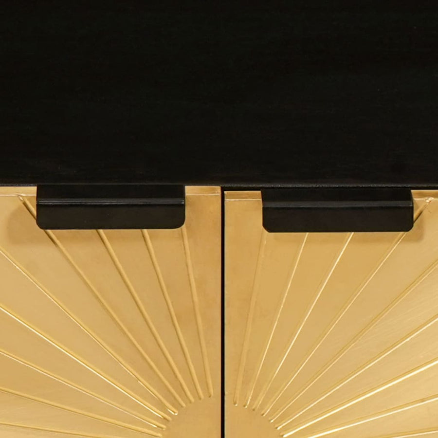 Salontafel Zwart en Goud 80 x 50 x 40 cm