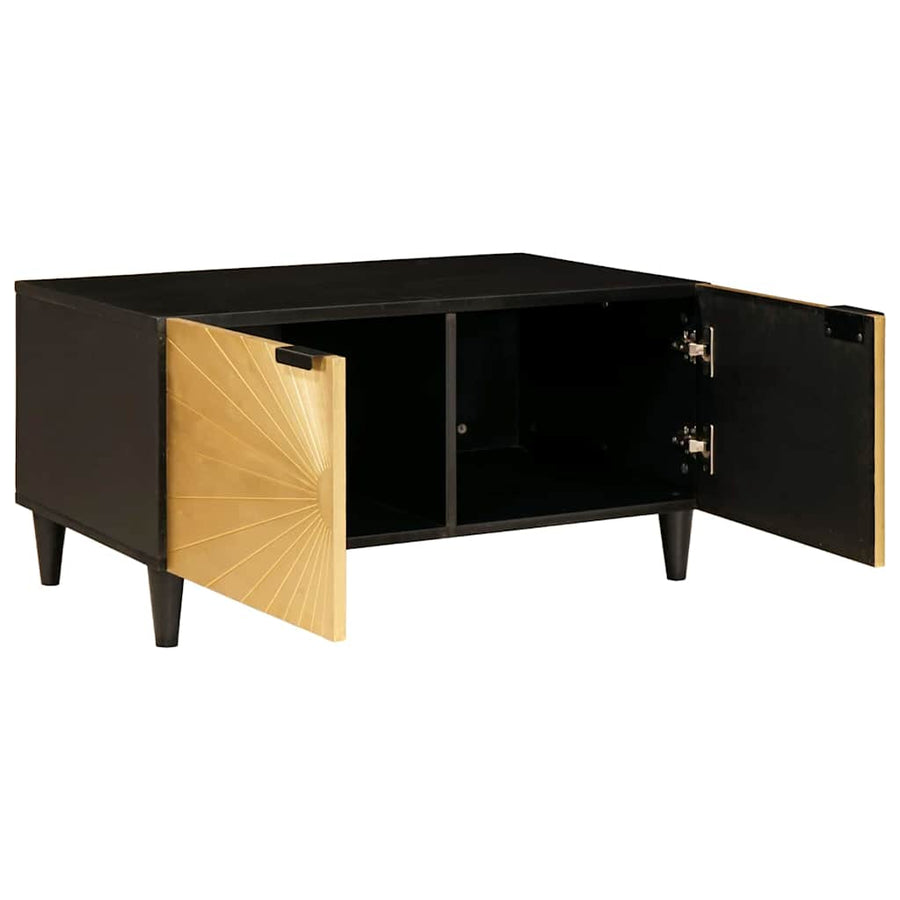 Salontafel Zwart en Goud 80 x 50 x 40 cm