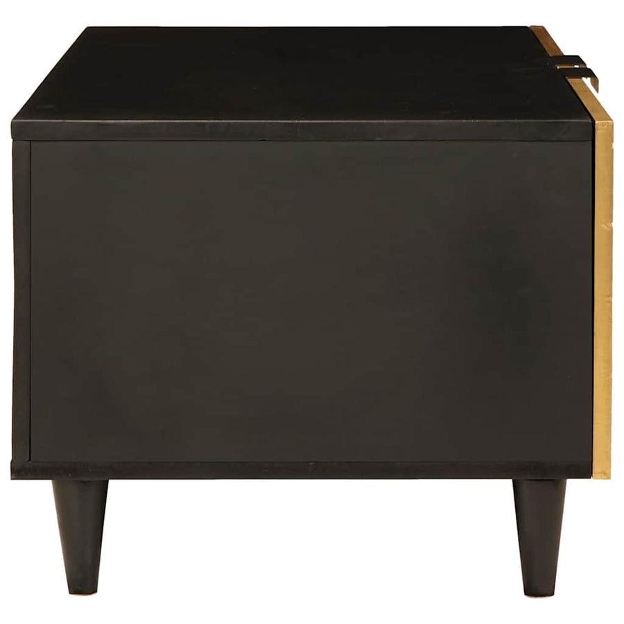 Salontafel Zwart en Goud 80 x 50 x 40 cm
