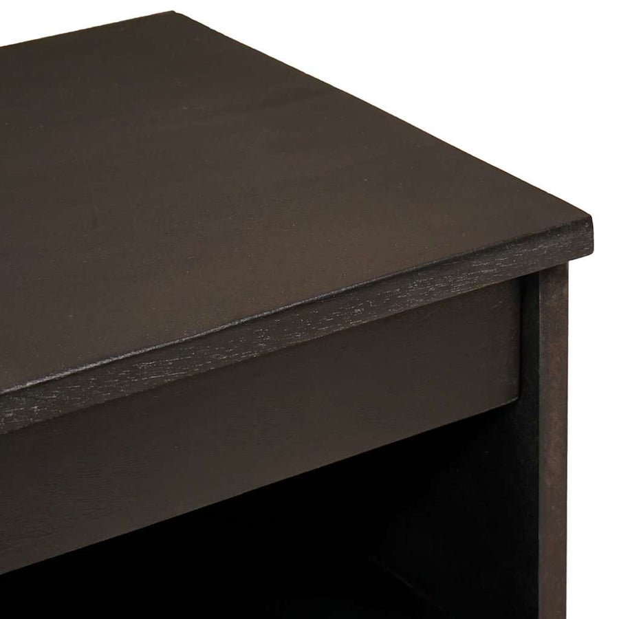 Dressoir Zwart en Goud 60 x 33 x 75 cm Massief Mango Hout