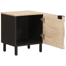 Nachtkastje Wit 40 x 33,5 x 46 cm Massief Mango Hout