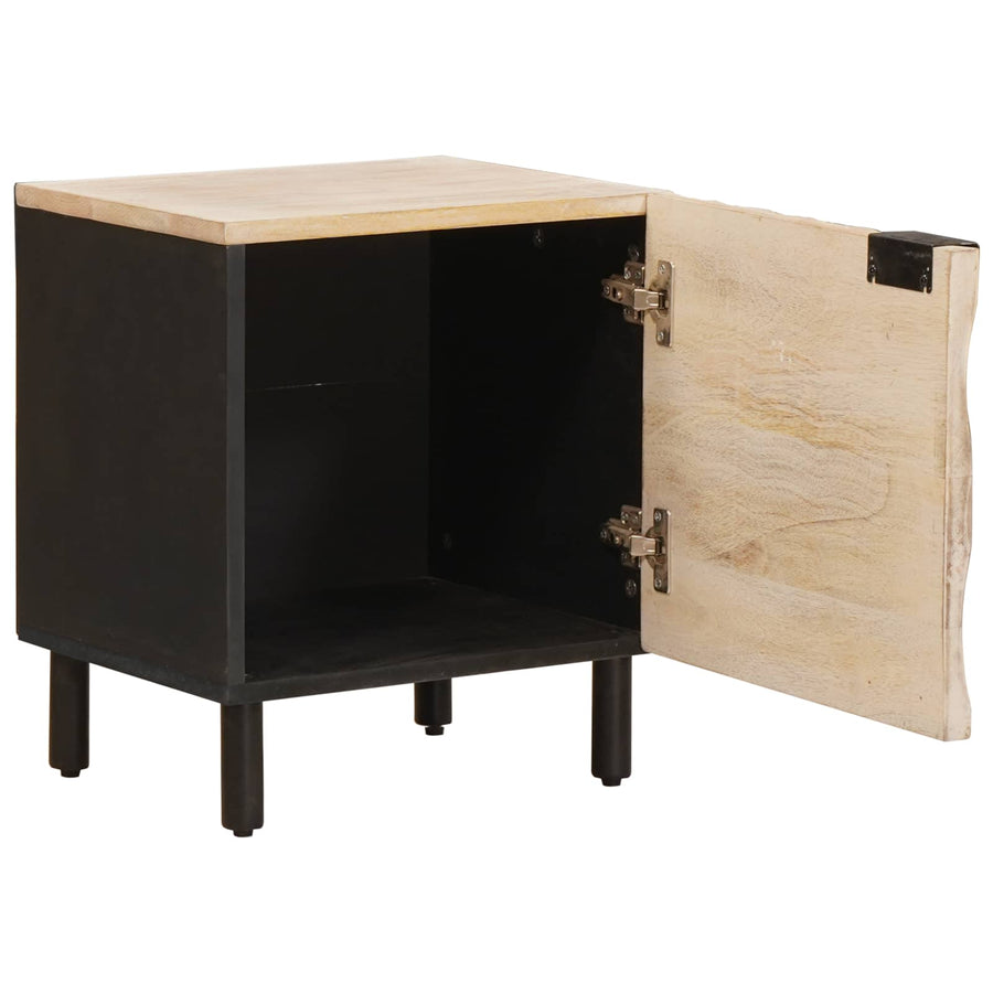 Nachtkastje 2 pcs Wit 40 x 33,5 x 46 cm Massief Mango Hout