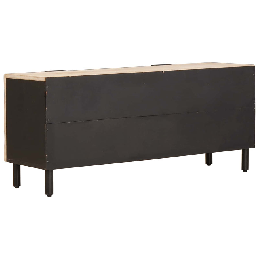 TV-kast met plank Witte Was Afwerking 105 x 33,5 x 46 cm