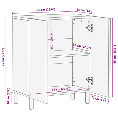 Dressoir Witte Was Afwerking 60 x 33,5 x 75 cm