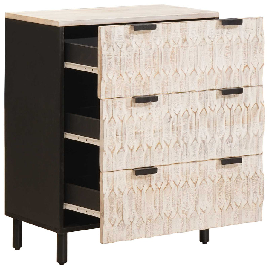 Dressoir Witte Was Afwerking 60 x 33,5 x 75 cm
