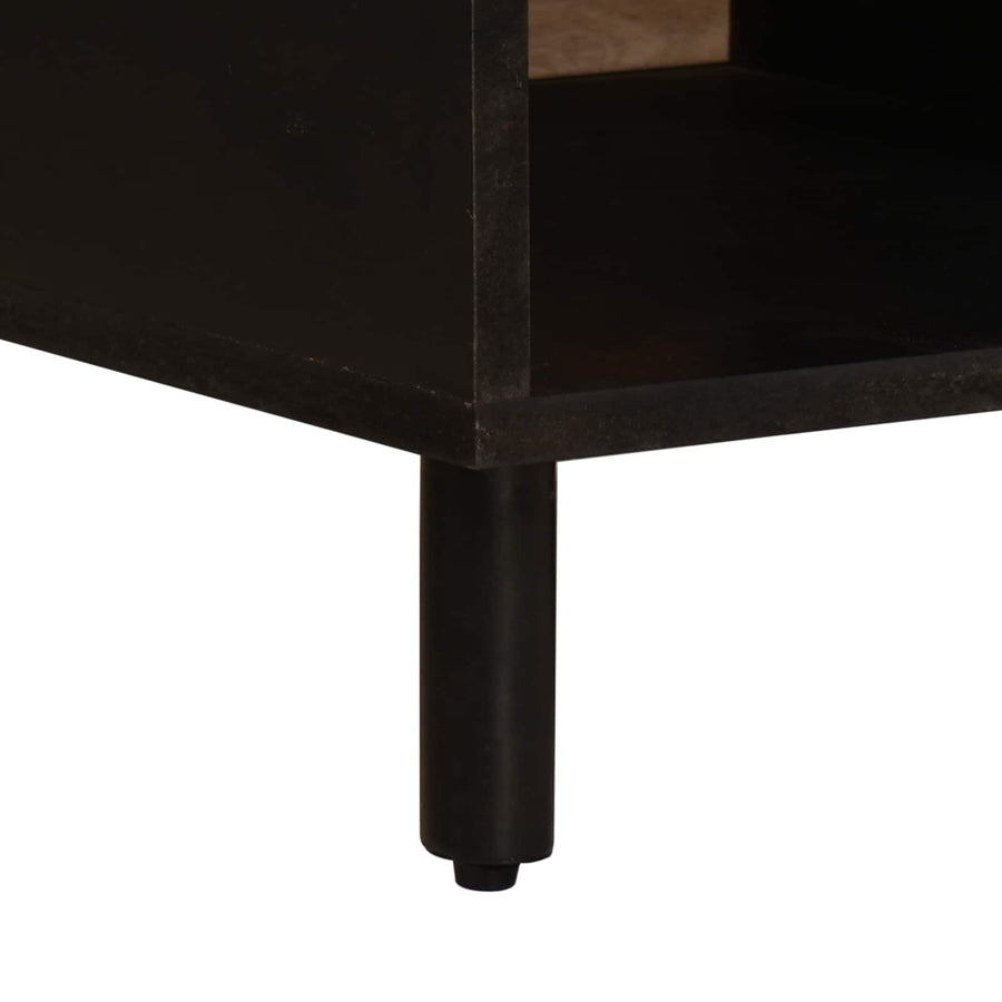 Salontafel Wit 80 x 50 x 40 cm Massief Mango Hout