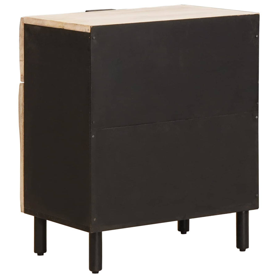 Nachtkastje met lade Wit 50 x 33 x 60 cm Massief Mango Hout