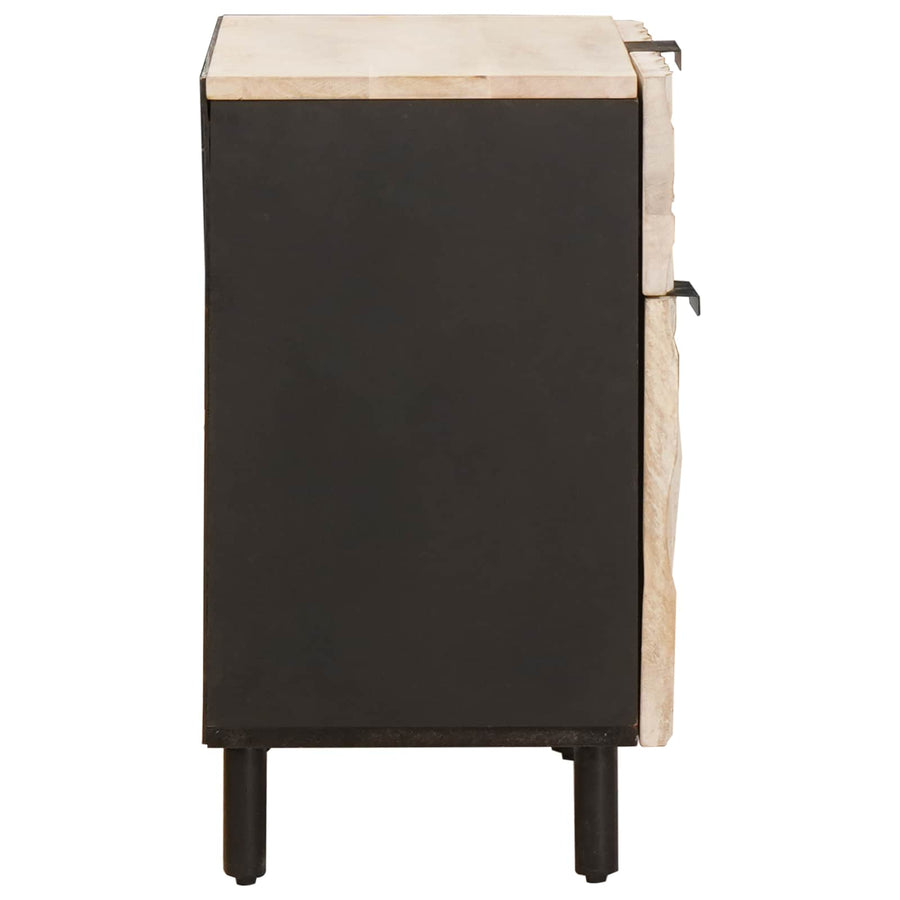 Nachtkastje met lade Wit 50 x 33 x 60 cm Massief Mango Hout