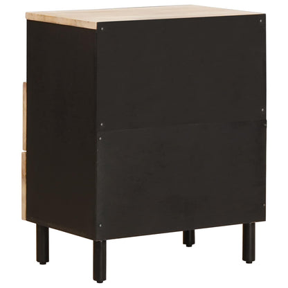 Nachtkastje met lade Wit 50 x 33 x 60 cm Massief Mango Hout