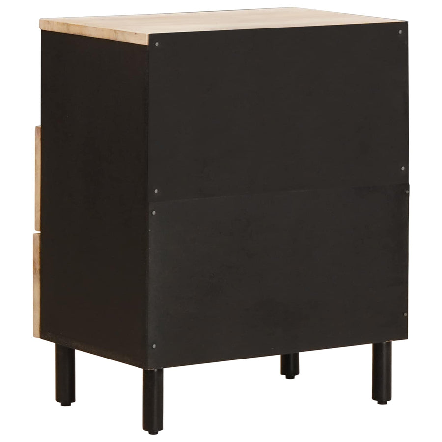 Nachtkastje met lade Wit 50 x 33 x 60 cm Massief Mango Hout