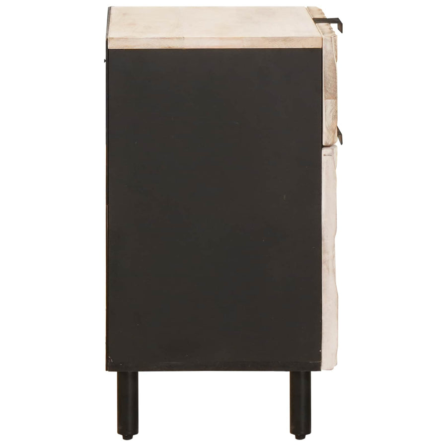 Nachtkastje met lade Wit 50 x 33 x 60 cm Massief Mango Hout