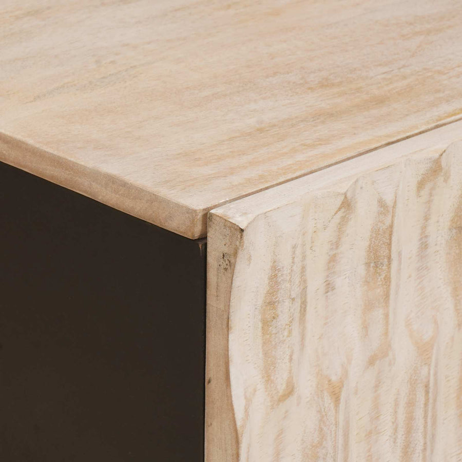 Salontafel Wit 100 x 54 x 40 cm Massief Mango Hout