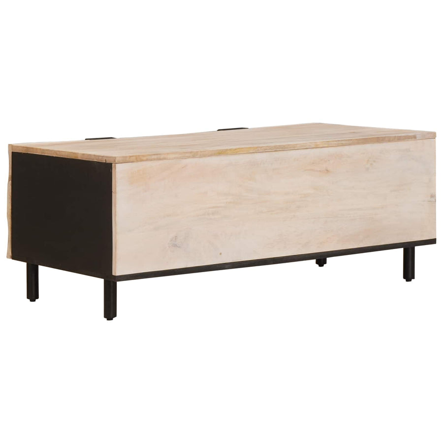 Salontafel Wit 100 x 54 x 40 cm Massief Mango Hout