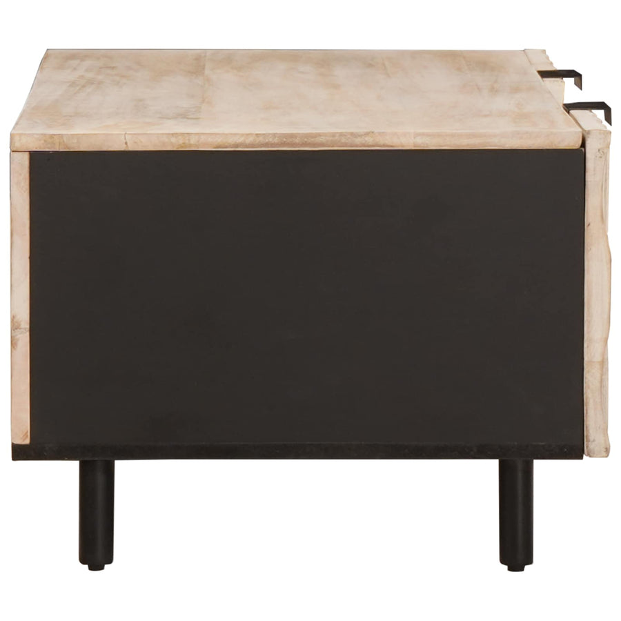 Salontafel Wit 100 x 54 x 40 cm Massief Mango Hout